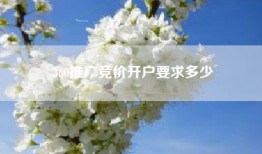 360推广竞价开户要求多少