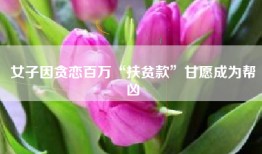 女子因贪恋百万“扶贫款”甘愿成为帮凶