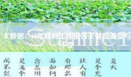 大数据：10年政府工作报告关键词的变与不变