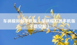 车祸模拟器手机版（车祸模拟器手机版下载安装）