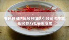 玉环县司法局领导团队引领司法改革，服务地方社会新发展